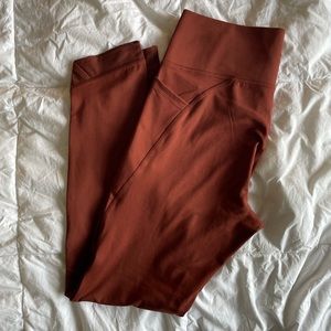 Rust colored Target leggings w/pockets